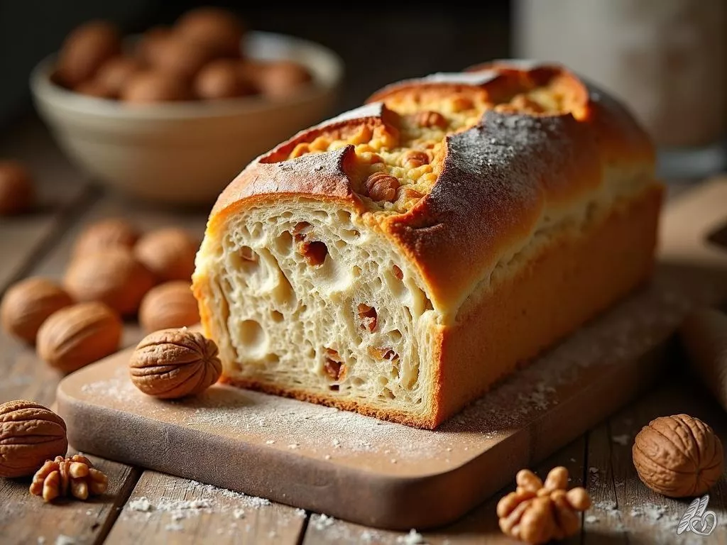 Recette du pain aux noix en boulangerie : méthode professionnelle pour une mie moelleuse